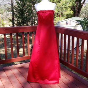 NWOT, Jump brand, red formal dress with cape